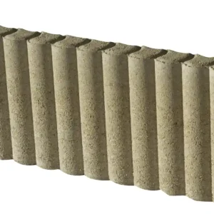 Bordure de jardin écaillée béton 6 x 20 x 50 cm crème GGI Promotion