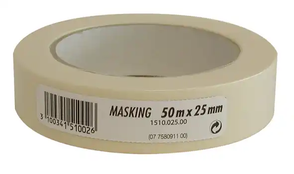 Ruban de masquage lisse standard 50 m x 25 mm Dernier Modèle