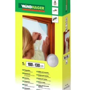 Satisfait Ou Remboursé Moustiquaire anthracite 100 x 130 cm WINDHAGER
