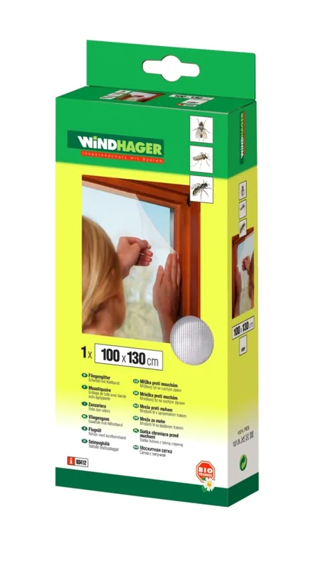 Satisfait Ou Remboursé Moustiquaire anthracite 100 x 130 cm WINDHAGER
