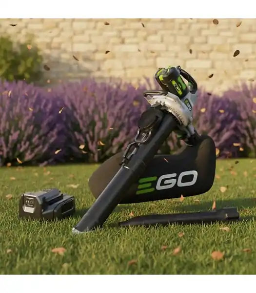 Jusqu'à Épuisement Des Stocks Souffleur aspirateur broyeur 3 en 1 56V sans fil, avec batterie 5Ah et chargeur - EGO LV5004E EGO POWER+