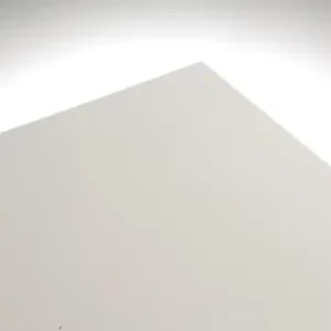 Panneau de verre synthétique blanche Opaline 2,5 mm 100 x 100 cm Offre Limitée