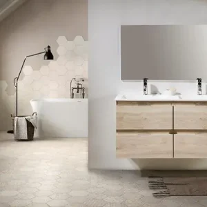 Offre Spéciale Ensemble meuble vasque suspendu Julieta 120cm chêne tiffany JUMAR S L