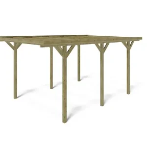 Paiement Sécurisé Carport, abri de voiture 3.04x5.12 m - 15.57 m2 - CAR16 ALTANKA