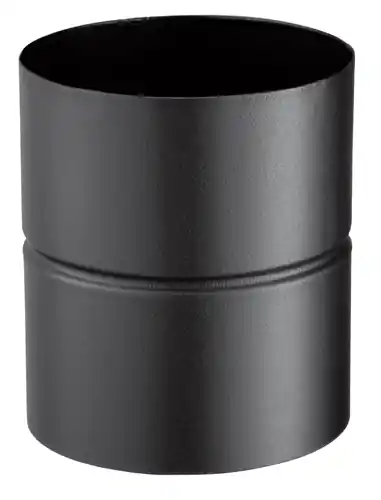 Adaptateur émaillé noir mat diamètre 130 mm femelle/femelle POUJOULAT Bon Plan