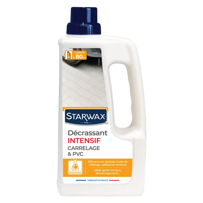 Certifié Dégraissant décrassant intensif carrelage et PVC 1 l STARWAX