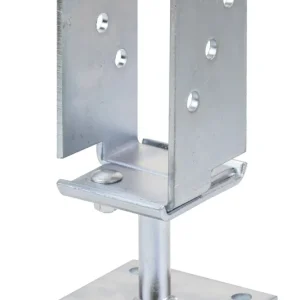 Acheter En Ligne Ancre de poteau réglable en U de 71 à 131 mm ALBERTS