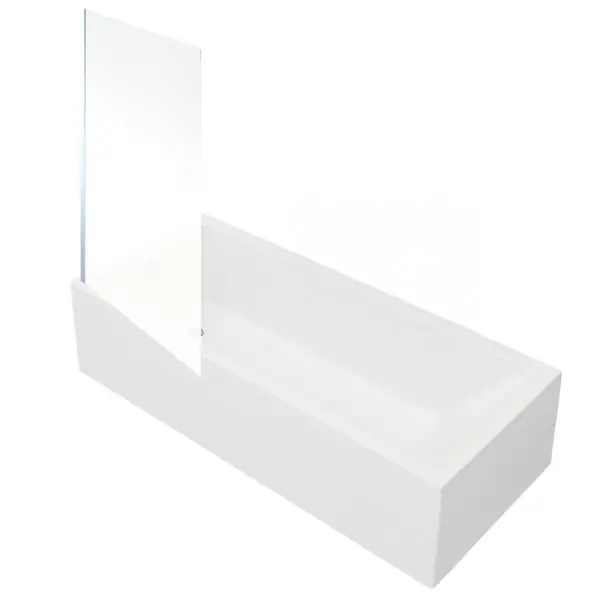 Meilleur Choix Baignoire rectangulaire VitrA Neon 170x75cm + Pare bain gauche AURYS Mist 1 chromé profilé gauche