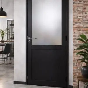 Super Prix Bloc Porte Athena Noir H204 x L83 cm Côte Tableau P.Gauche,Poignee Pomerol GD MENUISERIES