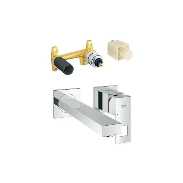Mitigeur lavabo mural Eurocube taille M + corps encastré GROHE Expédié Aujourd'hui
