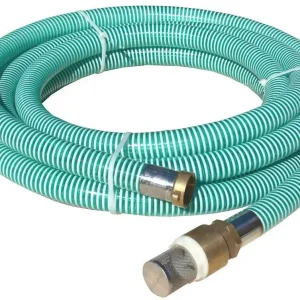 Promotion Saisonnière Tuyau d‘aspiration 7 m diamètre 32 mm pour pompe et ses accessoires 1‘ 26/34 RAINPLAY
