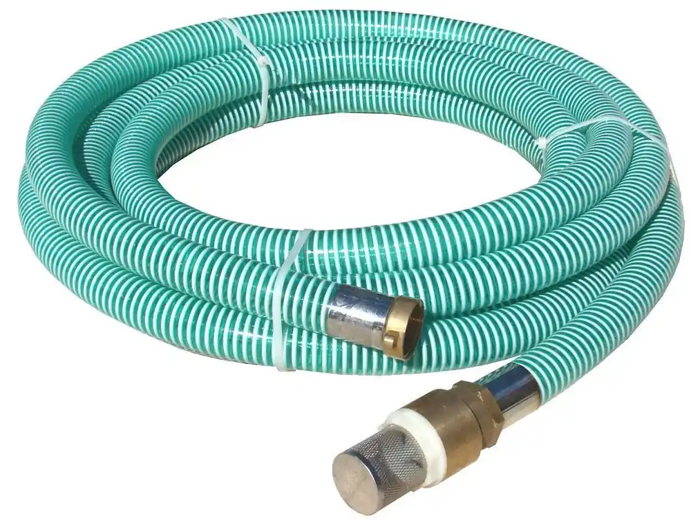 Promotion Saisonnière Tuyau d‘aspiration 7 m diamètre 32 mm pour pompe et ses accessoires 1‘ 26/34 RAINPLAY