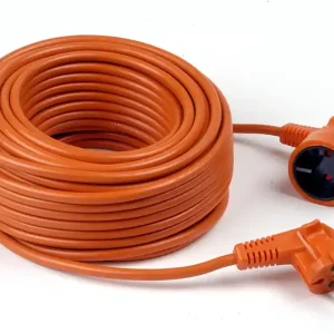 Rallonge électrique de jardin IP20 50m orange Certifié