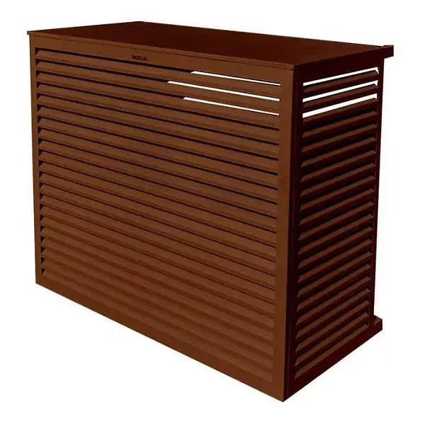 Prix Réduit Cache unité extérieure en aluminium brun rouge taille XL - DECOCLIM - 23AXL8012