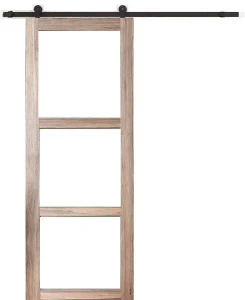 Porte Coulissante bois Frake Vitrage transparent H204 x L83 cm, railroulette, coquilles GD MENUISERIES Commander Maintenant