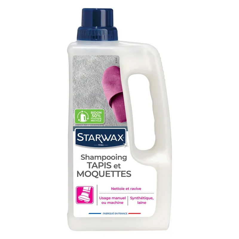 Prix Cassé Shampooing nettoyant tapis moquette raviveur couleur 1 l STARWAX