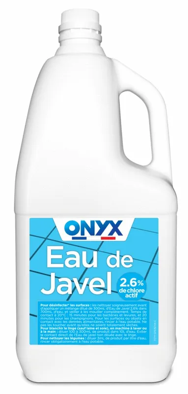 Eau de javel 2,6% 2 litres ONYX Prix Choc