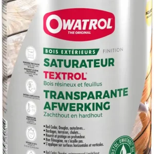 Saturateur incolore pour bois résineux et feuillus extérieurs TEXTROL 1 l OWATROL Commander Vite