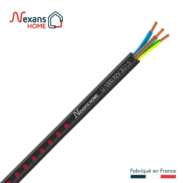Câble U1000 R2V 3G1,5mm² 10m Offre Du Jour