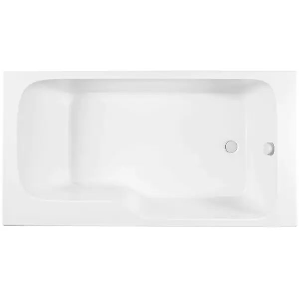 Baignoire bain douche Malice 160 x 85 cm version Droite, Blanc mat JACOB DELAFON Vente Directe
