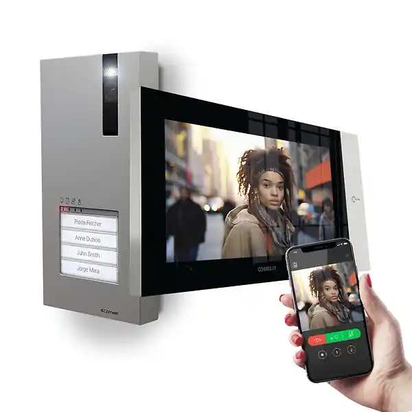 Haute Qualité Kit visiophone Quadra + écran 7TOP VIP - COMELIT - KVQ8570 COMELIT IMMOTEC