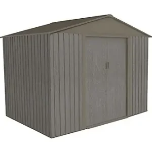 Abri métal SU 4.29 - Gris bois vieilli - L.261xP.181xH.198cm CHALET & JARDIN Commander Vite