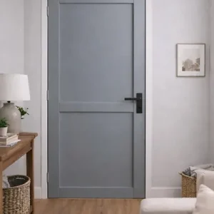 Meilleur Prix Bloc Porte Athena Gris Clair 2 panneaux H204 x L83 cm Côte Tableau P.Droit,Poignee GD MENUISERIES