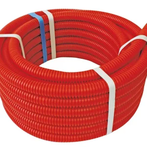 Tube PER prégainé rouge diamètre 10/12 mm longueur 50 m SOMATHERM Expédition Rapide