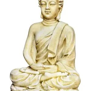 Bouddha Kadampa vieilli - Pierre reconstituée - H.150cm W.HAIRIE Remise