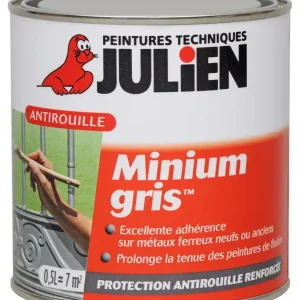Protection antirouille Minium gris 0.5 l JULIEN Usine Directe