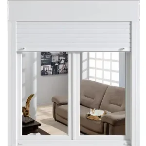 Menuiserie PVC NeoClassic volet roulant - Blanc - 135x120cm NEOBAIE Prix Bas