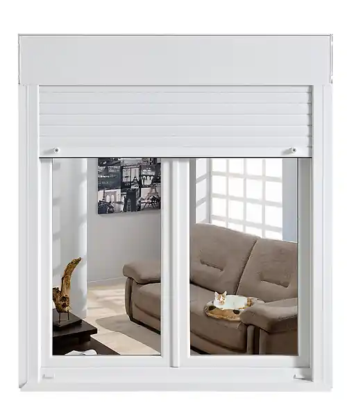 Menuiserie PVC NeoClassic volet roulant - Blanc - 135x120cm NEOBAIE Prix Bas