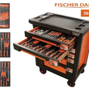Livraison Express Servante atelier - 56 outils - 6 tiroirs FISCHER DAREX