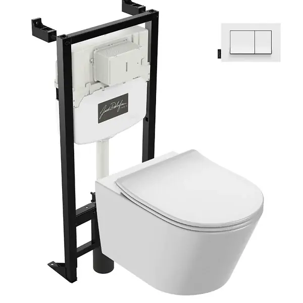 Pack WC suspendu sans bride Bastille + bâti support JACOB DELAFON Prix Bas