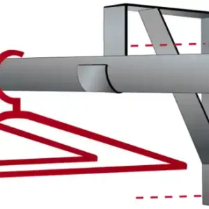 Affaire À Saisir Barre de penderie extensible blanche 120 cm MOTTEZ