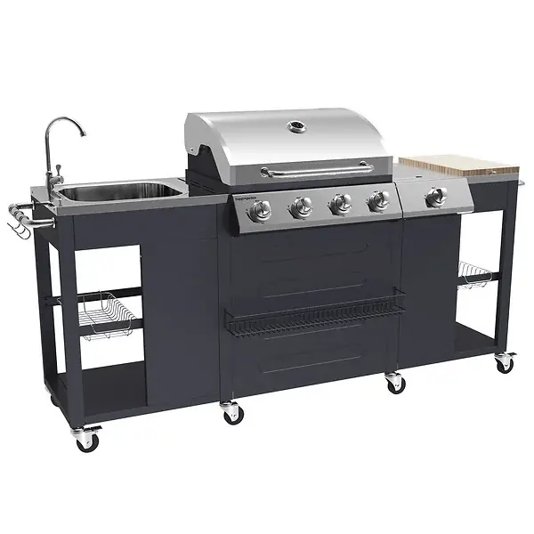 Nouvel Arrivage Cuisine d‘extérieur TEXAS - 4+1 brûleurs HAPPY GARDEN