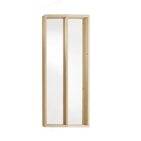 Super Prix Verrière d‘atelier MDF (vitrage vendu séparément) 2 éléments hauteur 107,5 x largeur 60,2 cm - MOTTEZ
