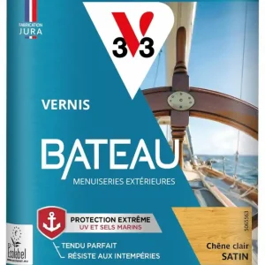 Vernis Bateau satin chêne clair 0,25 L V33 Certifié