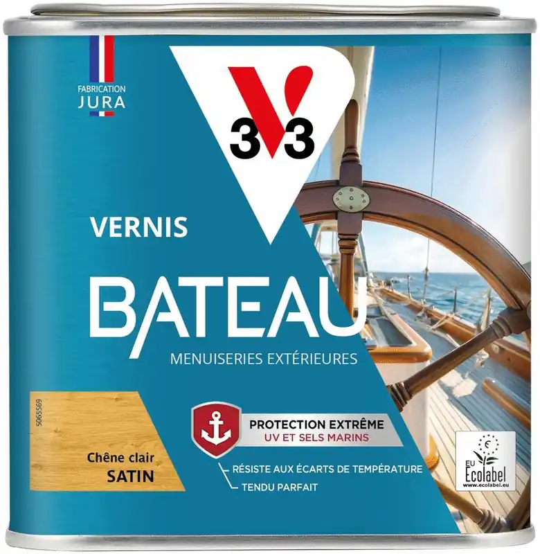 Vernis Bateau satin chêne clair 0,5 L V33 Offre Exclusive