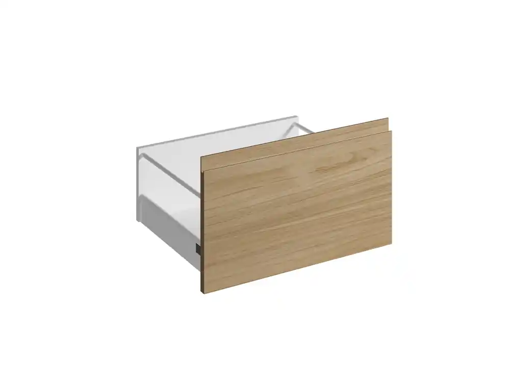 Façade tiroir effet bois avec poignée intégrée pour meuble de cuisine Nocce01 27,6 x 60 cm OFITRES Populaire