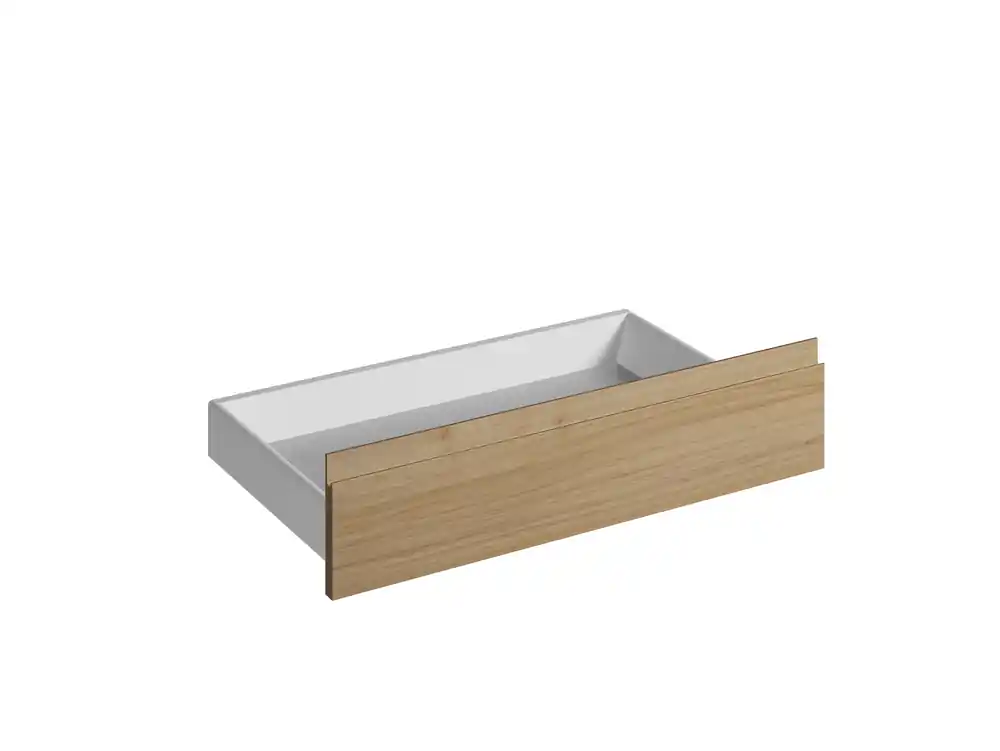 Usine Directe Façade tiroir effet bois avec poignée intégrée pour meuble de cuisine Nocce01 13,8 x 80 cm OFITRES