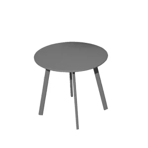 Table basse de jardin MASSAI acier anthracite ø 45 cm - PROLOISIRS Nouvel Arrivage