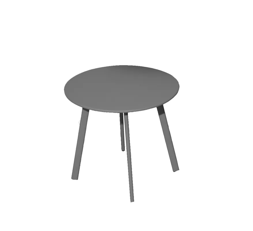 Table basse de jardin MASSAI acier anthracite ø 45 cm - PROLOISIRS Nouvel Arrivage