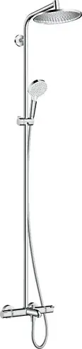 Colonne de douche avec mitigeur thermostatique bain/douche Showerpipe CROMETTA S240 - Chromé HANSGROHE Quantité Limitée