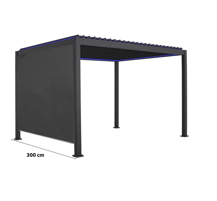 Store latéral 3 mètres pour les pergolas 1613282 et 1743074 Offre Spéciale