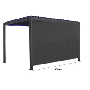 Store latéral 4 mètres pour les pergolas bioclimatiques 1613282 et 1743074 Must-Have
