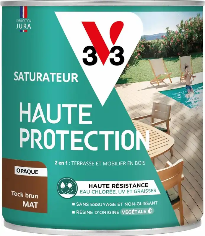 Remise Saturateur Haute Protection teck brut 0,75 L V33