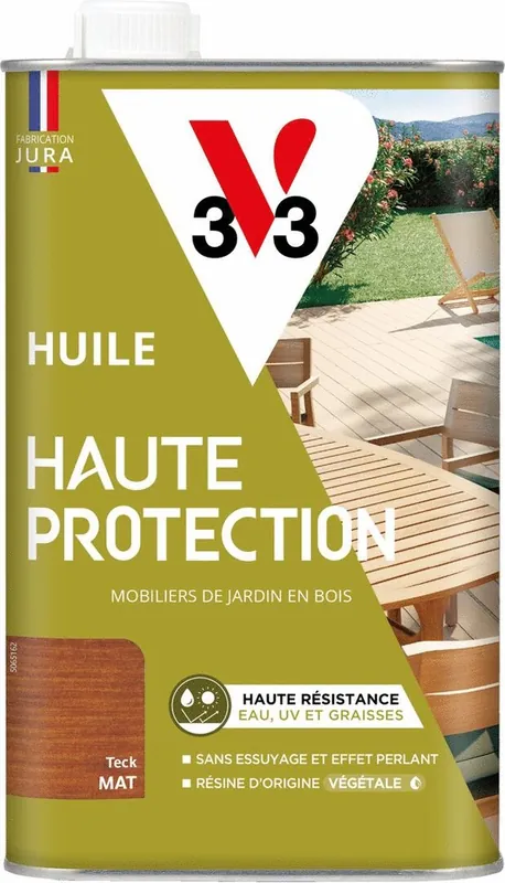Certifié Huile Haute Protection teck 1 L V33