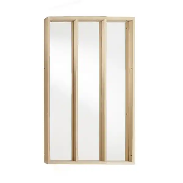 Nouvel Arrivage Verrière d‘atelier MDF (vitrage vendu séparément) 3 éléments hauteur 107,5 x largeur 89,6 cm - MOTTEZ