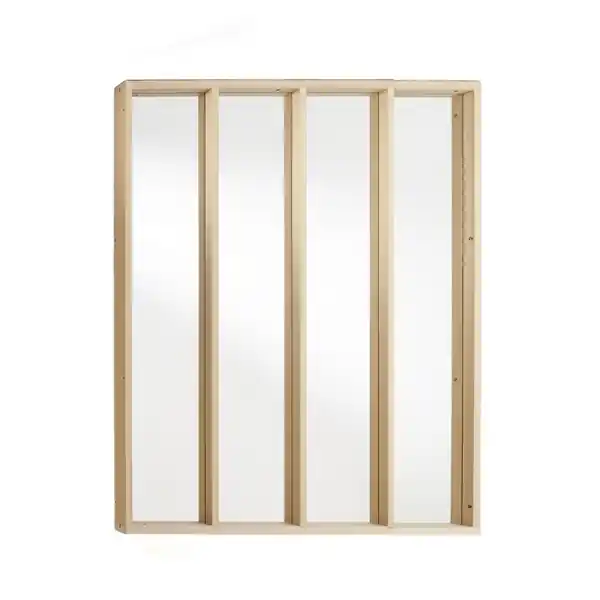 Verrière d‘atelier MDF (vitrage vendu séparément) 4 éléments hauteur 107,5 x largeur 119,5 cm - MOTTEZ Commande En Gros